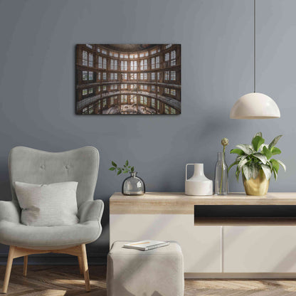 Luxe Metal Art 'Industrial Tower' by Roman Robroek Metal Wall Art,24x16