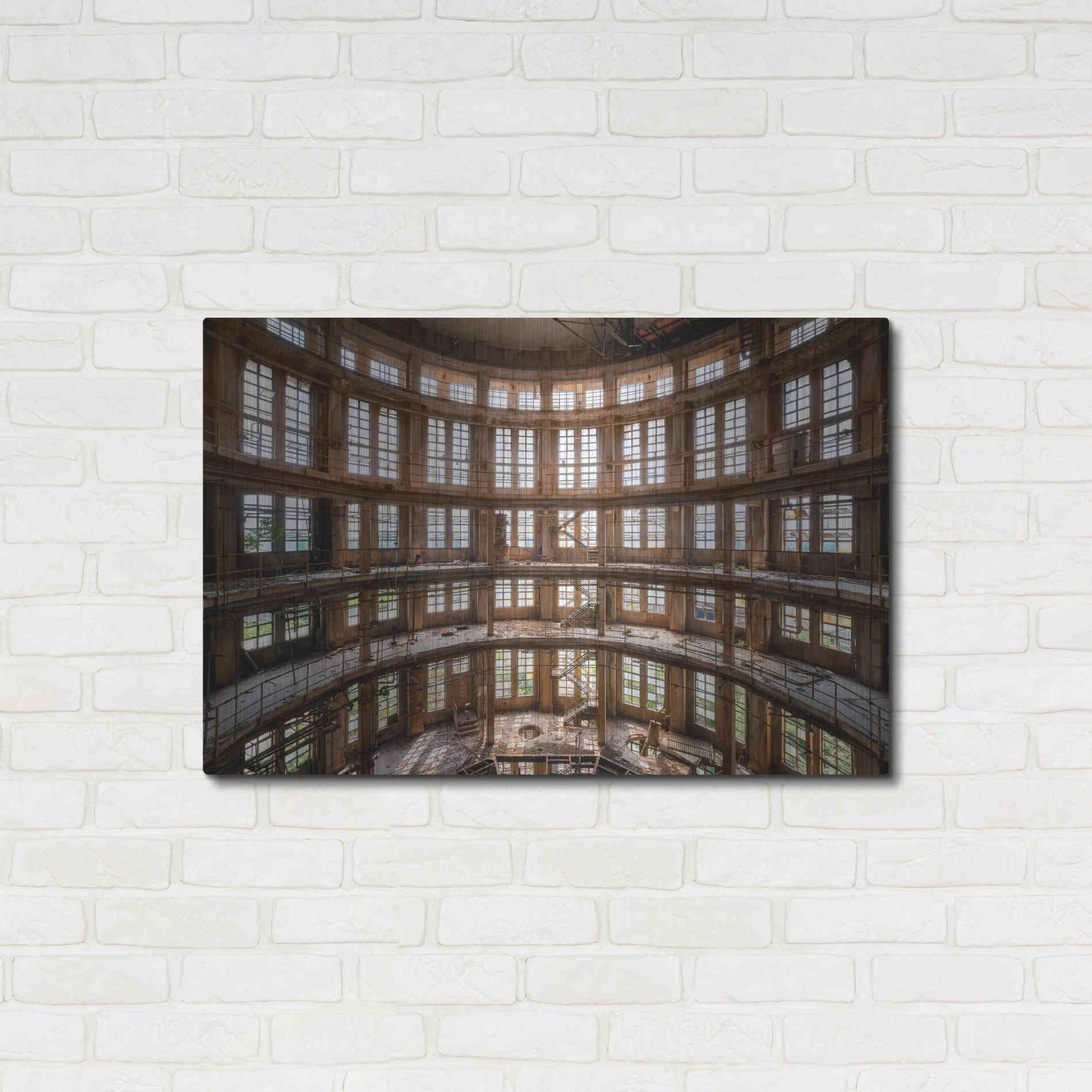 Luxe Metal Art 'Industrial Tower' by Roman Robroek Metal Wall Art,36x24