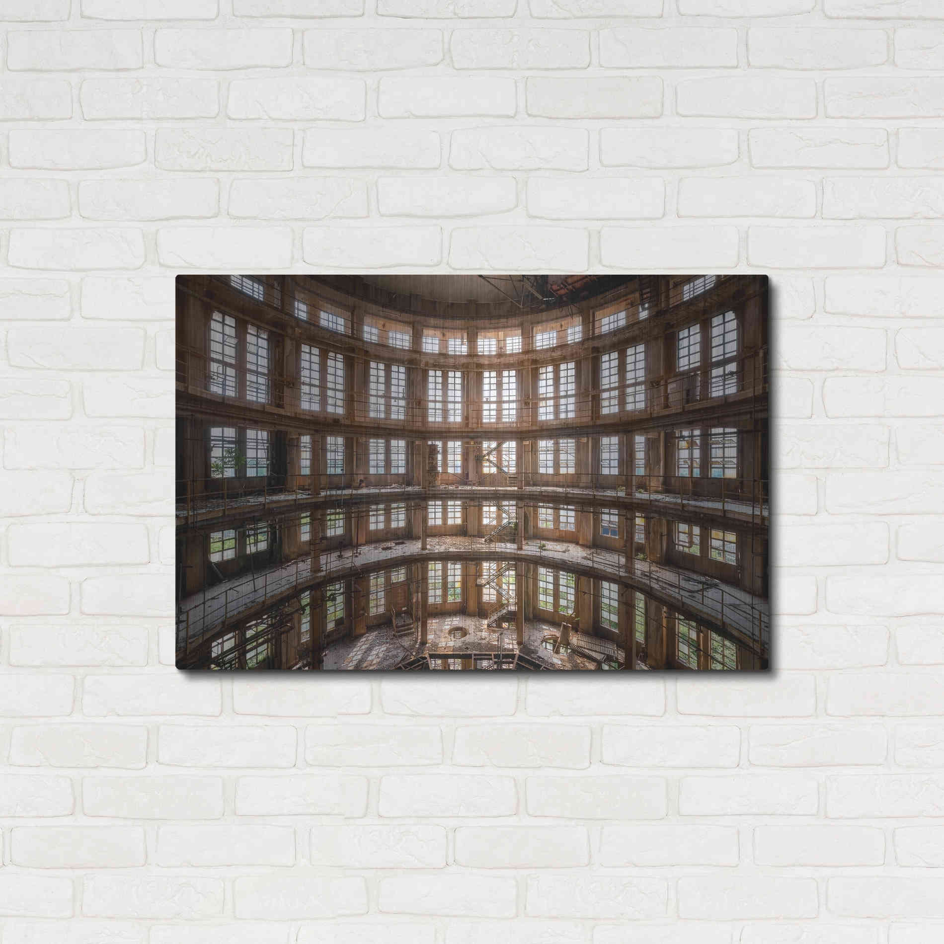 Luxe Metal Art 'Industrial Tower' by Roman Robroek Metal Wall Art,36x24