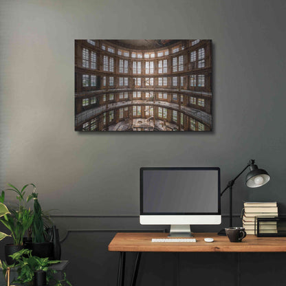 Luxe Metal Art 'Industrial Tower' by Roman Robroek Metal Wall Art,36x24