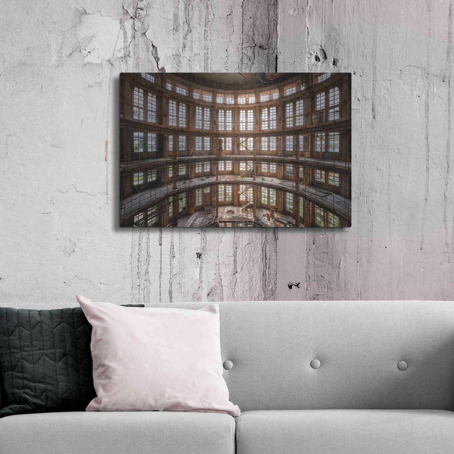 Luxe Metal Art 'Industrial Tower' by Roman Robroek Metal Wall Art,36x24