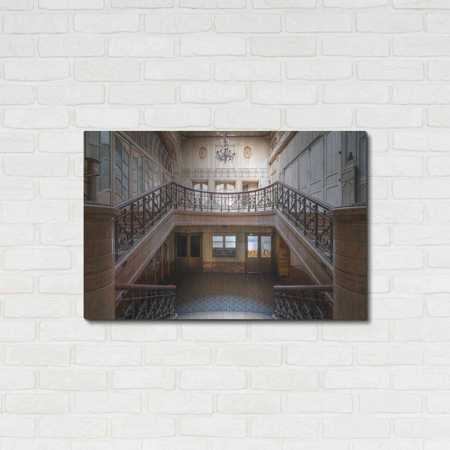 Luxe Metal Art 'Enter From Here' by Roman Robroek Metal Wall Art,36x24