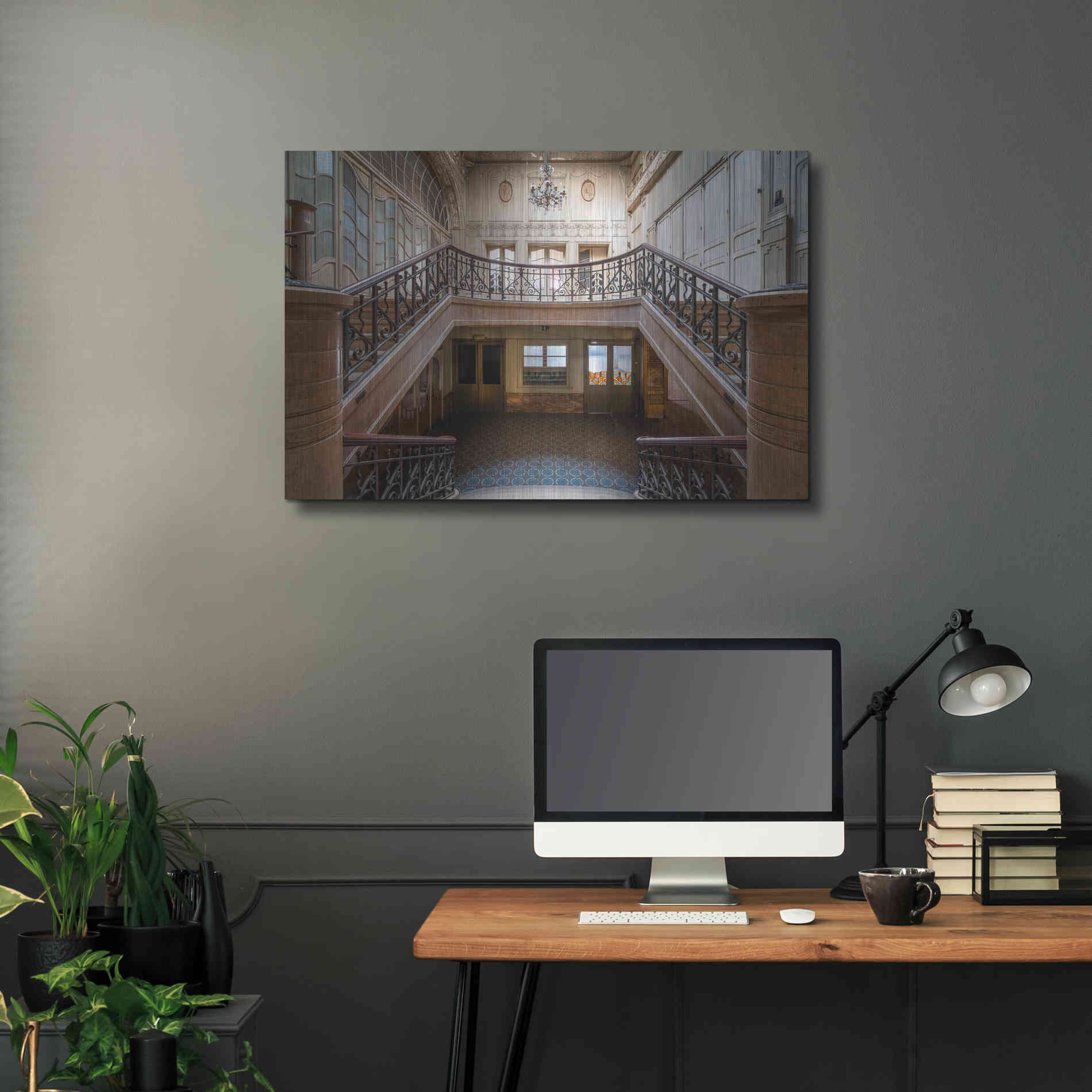 Luxe Metal Art 'Enter From Here' by Roman Robroek Metal Wall Art,36x24