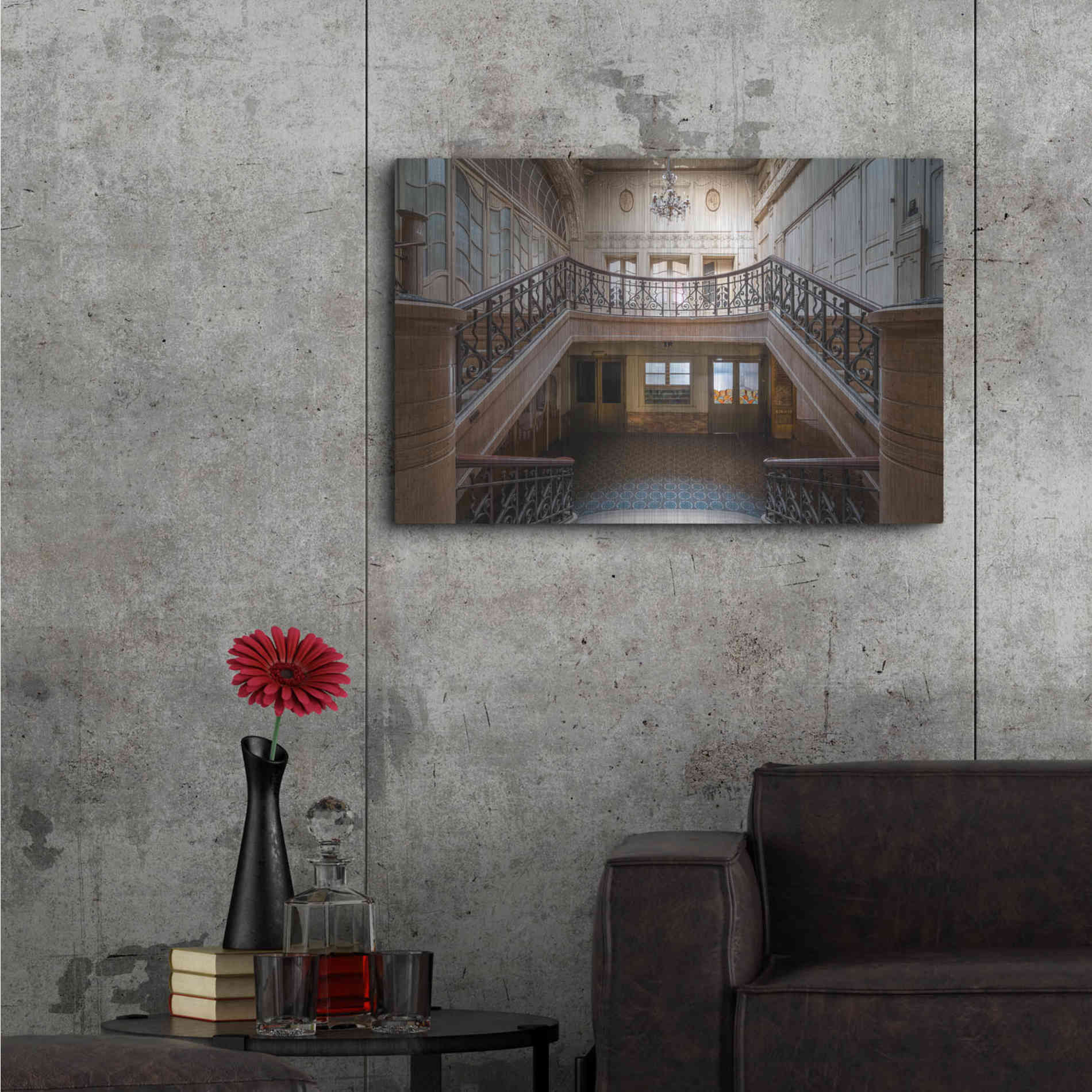 Luxe Metal Art 'Enter From Here' by Roman Robroek Metal Wall Art,36x24