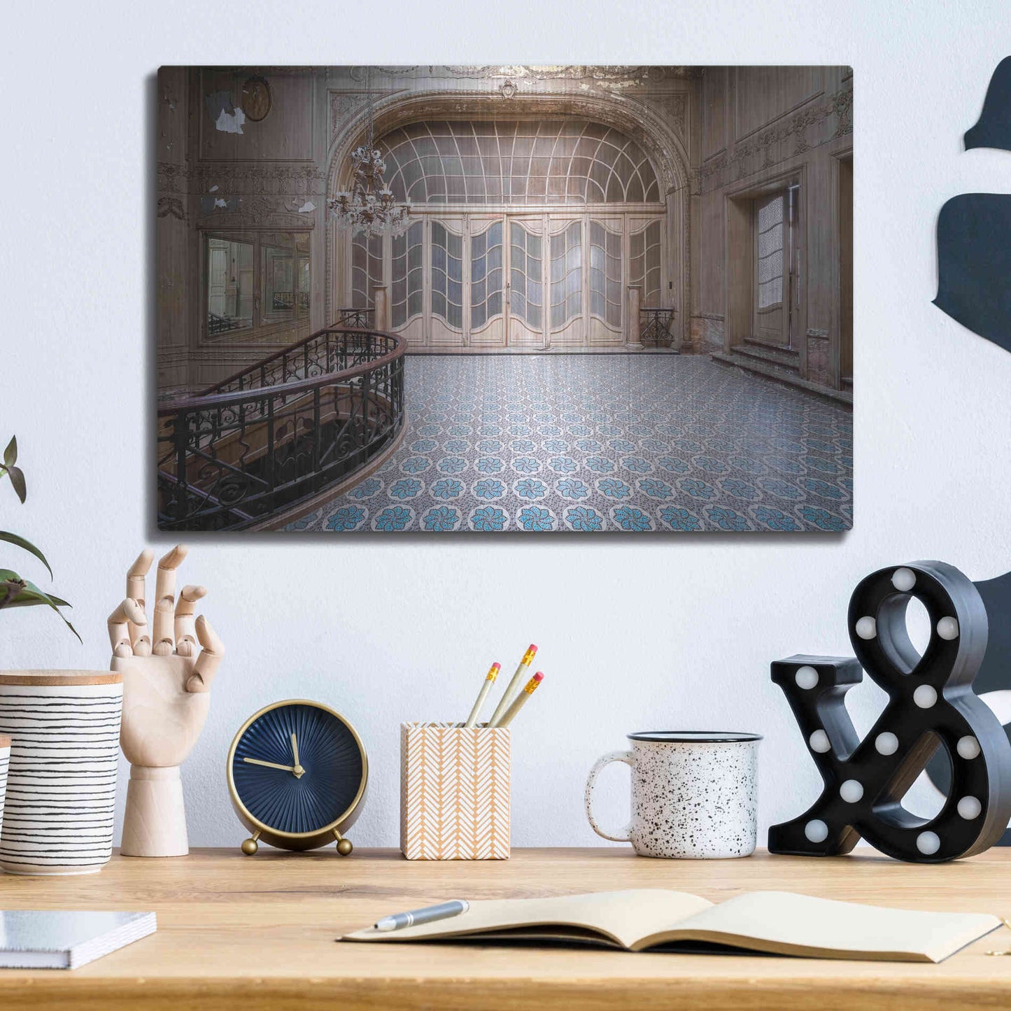 Luxe Metal Art 'Aegidium' by Roman Robroek Metal Wall Art,16x12