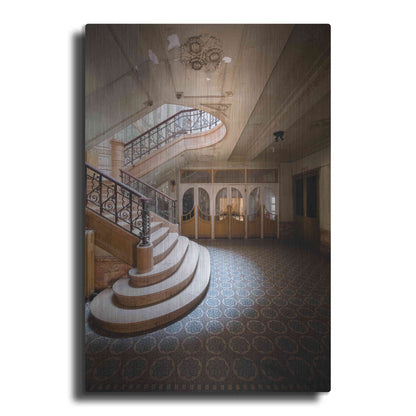 Luxe Metal Art 'Stairs From The Side' by Roman Robroek Metal Wall Art