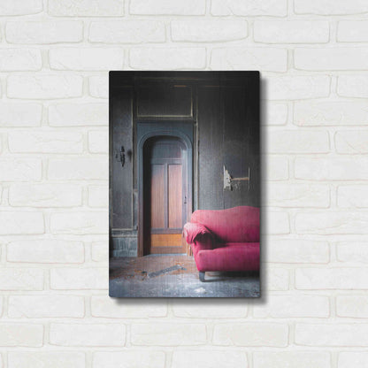 Luxe Metal Art 'Burned Bedroom' by Roman Robroek Metal Wall Art,16x24