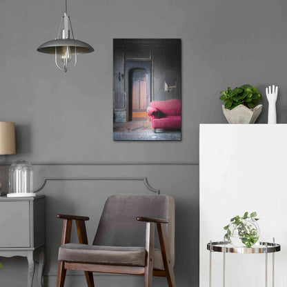 Luxe Metal Art 'Burned Bedroom' by Roman Robroek Metal Wall Art,16x24