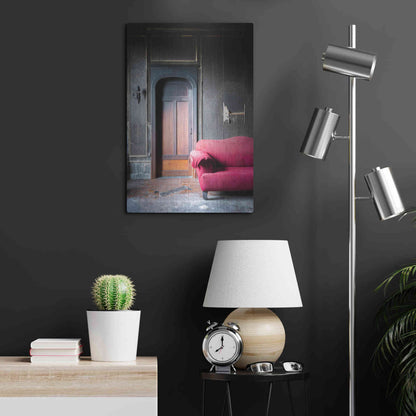 Luxe Metal Art 'Burned Bedroom' by Roman Robroek Metal Wall Art,16x24