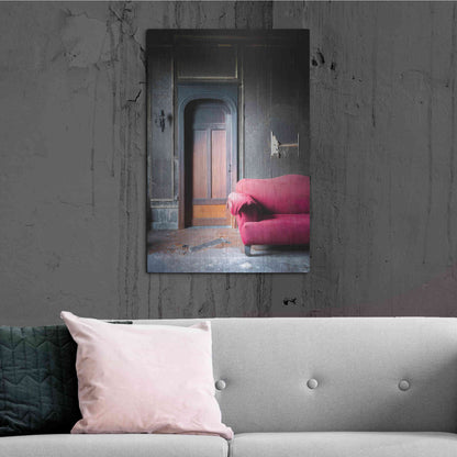 Luxe Metal Art 'Burned Bedroom' by Roman Robroek Metal Wall Art,24x36