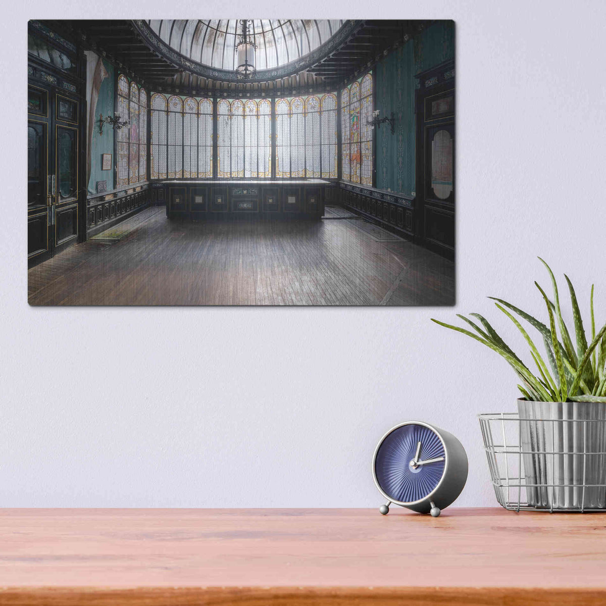 Luxe Metal Art 'Winter Garden' by Roman Robroek Metal Wall Art,16x12