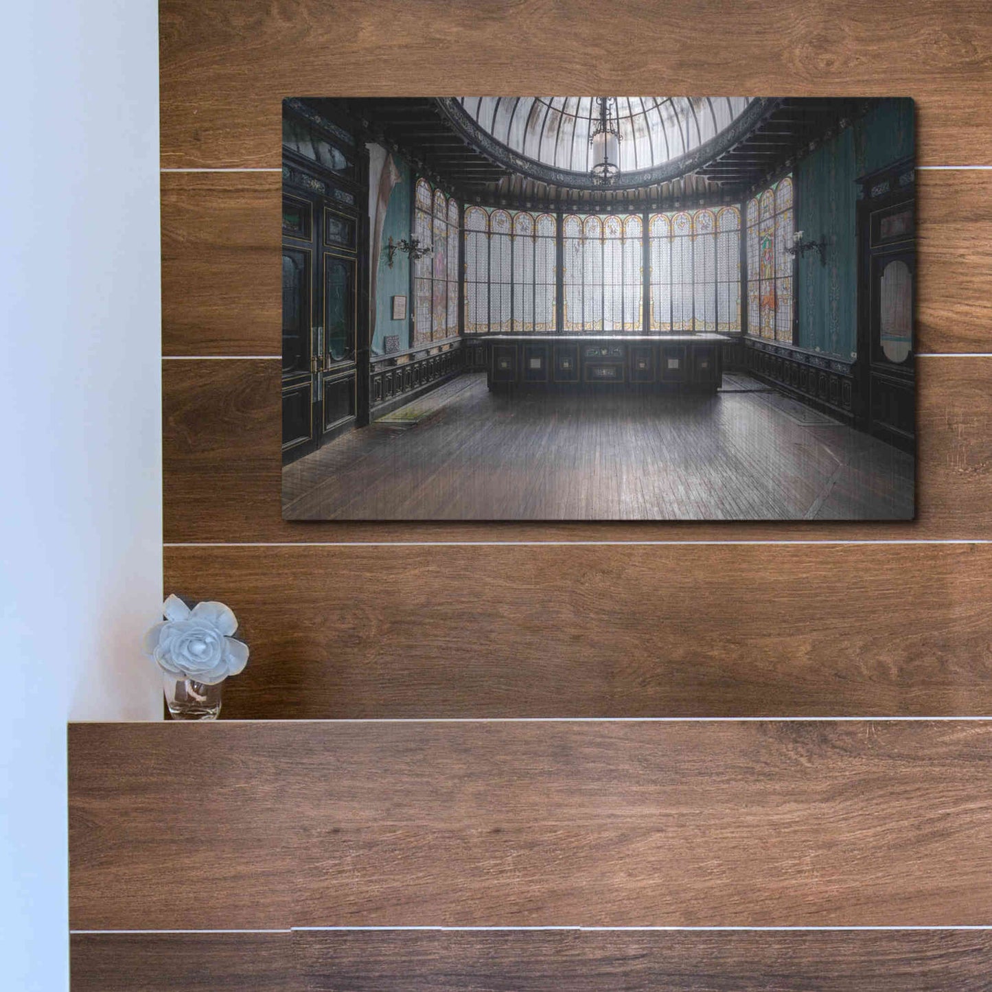 Luxe Metal Art 'Winter Garden' by Roman Robroek Metal Wall Art,16x12