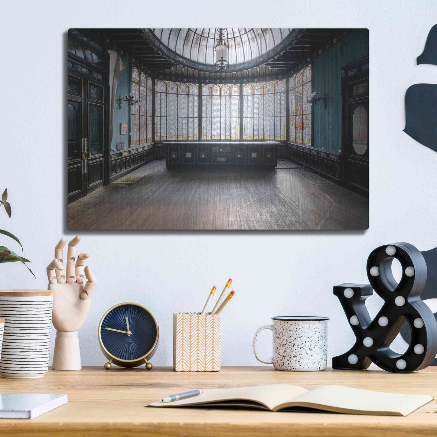 Luxe Metal Art 'Winter Garden' by Roman Robroek Metal Wall Art,16x12