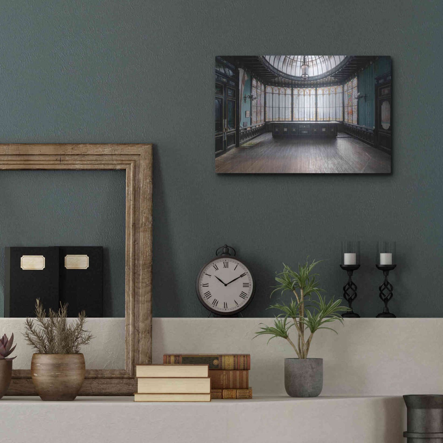 Luxe Metal Art 'Winter Garden' by Roman Robroek Metal Wall Art,16x12