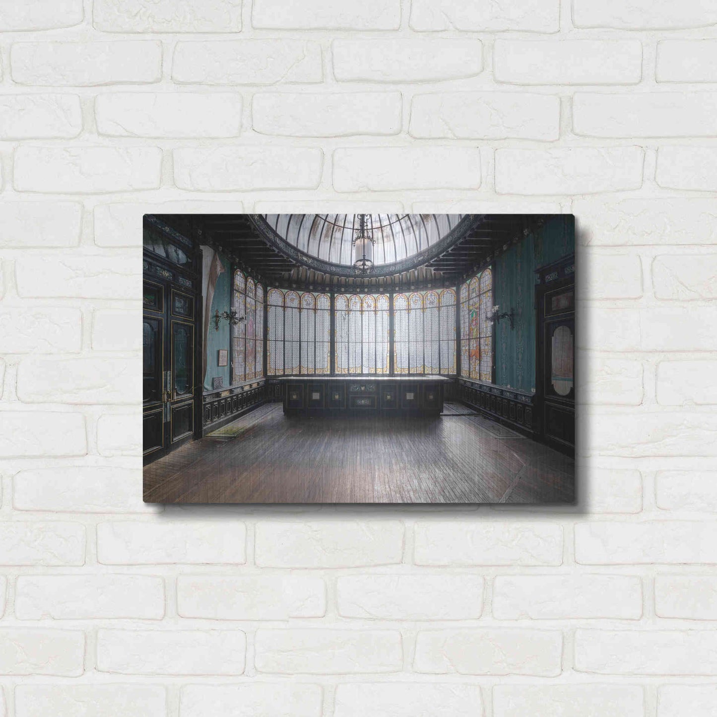 Luxe Metal Art 'Winter Garden' by Roman Robroek Metal Wall Art,24x16