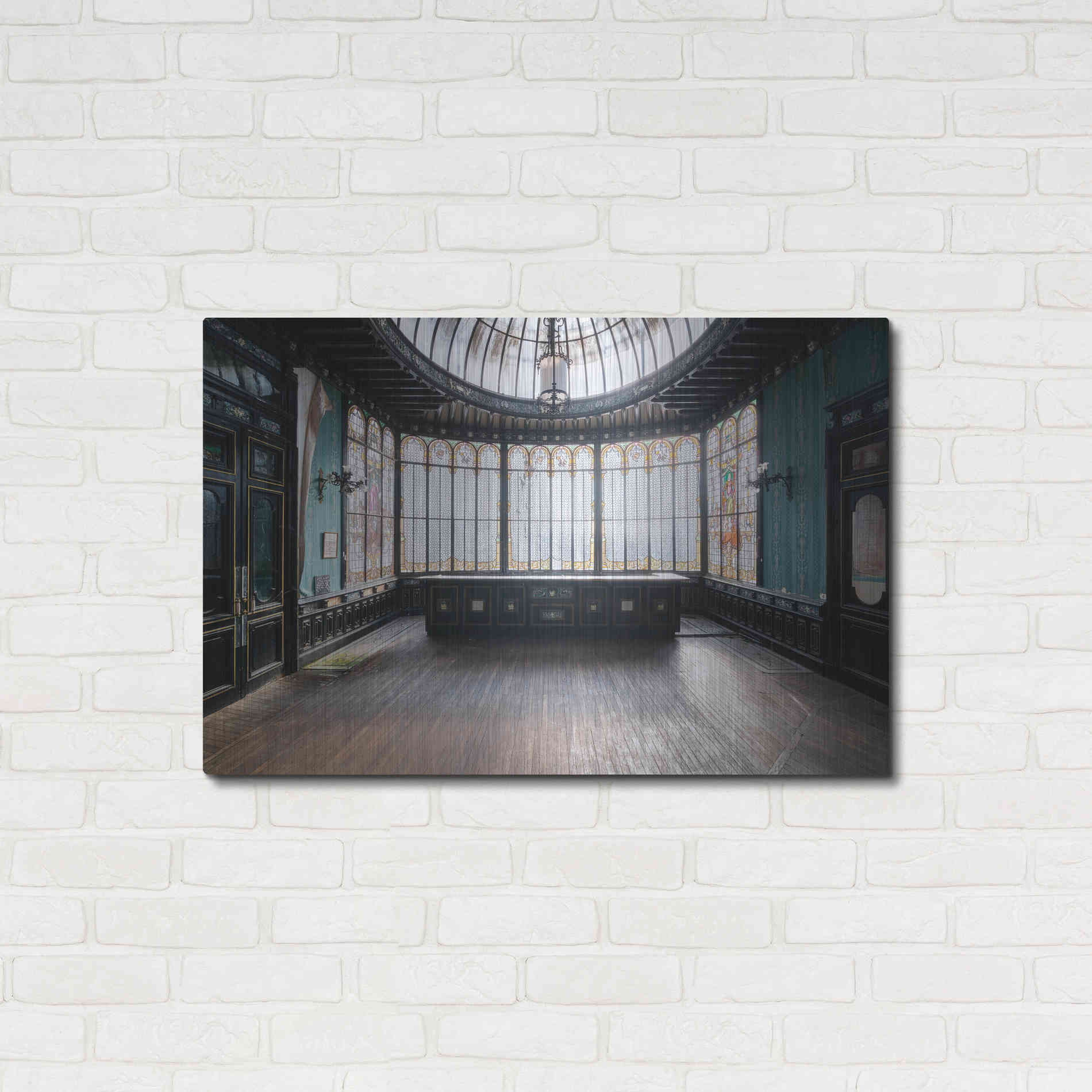 Luxe Metal Art 'Winter Garden' by Roman Robroek Metal Wall Art,36x24