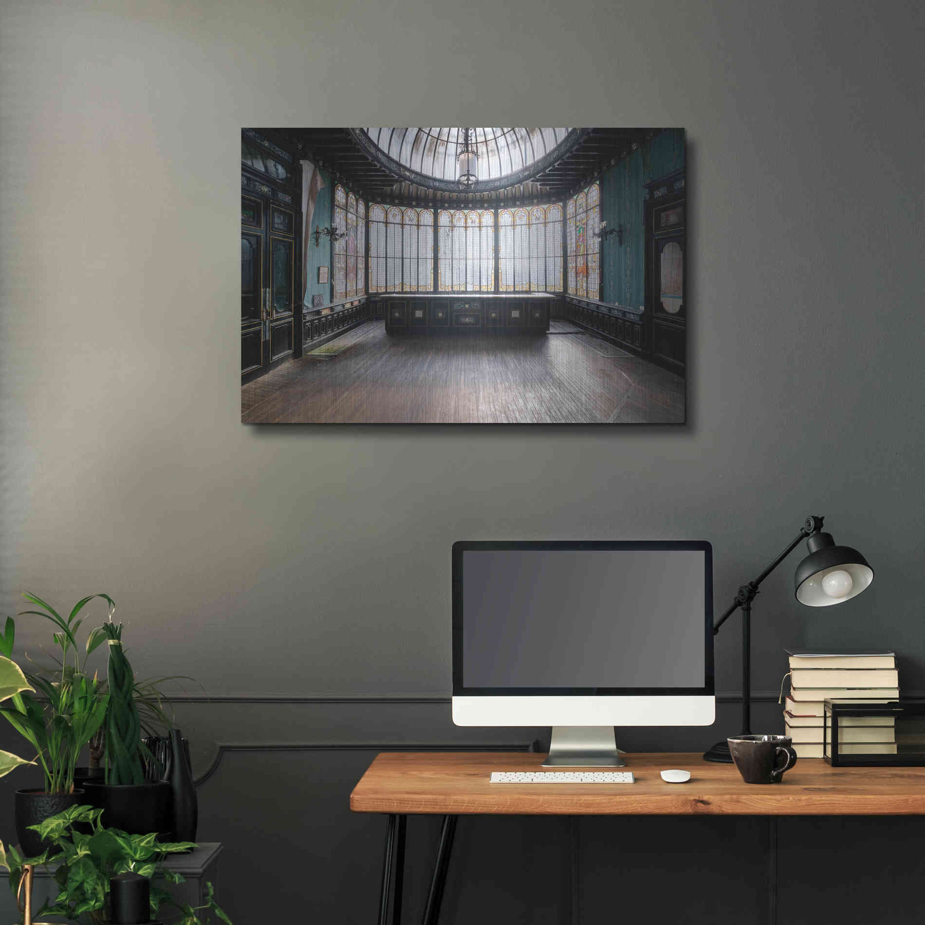 Luxe Metal Art 'Winter Garden' by Roman Robroek Metal Wall Art,36x24