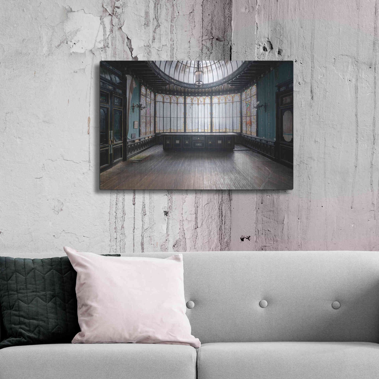 Luxe Metal Art 'Winter Garden' by Roman Robroek Metal Wall Art,36x24