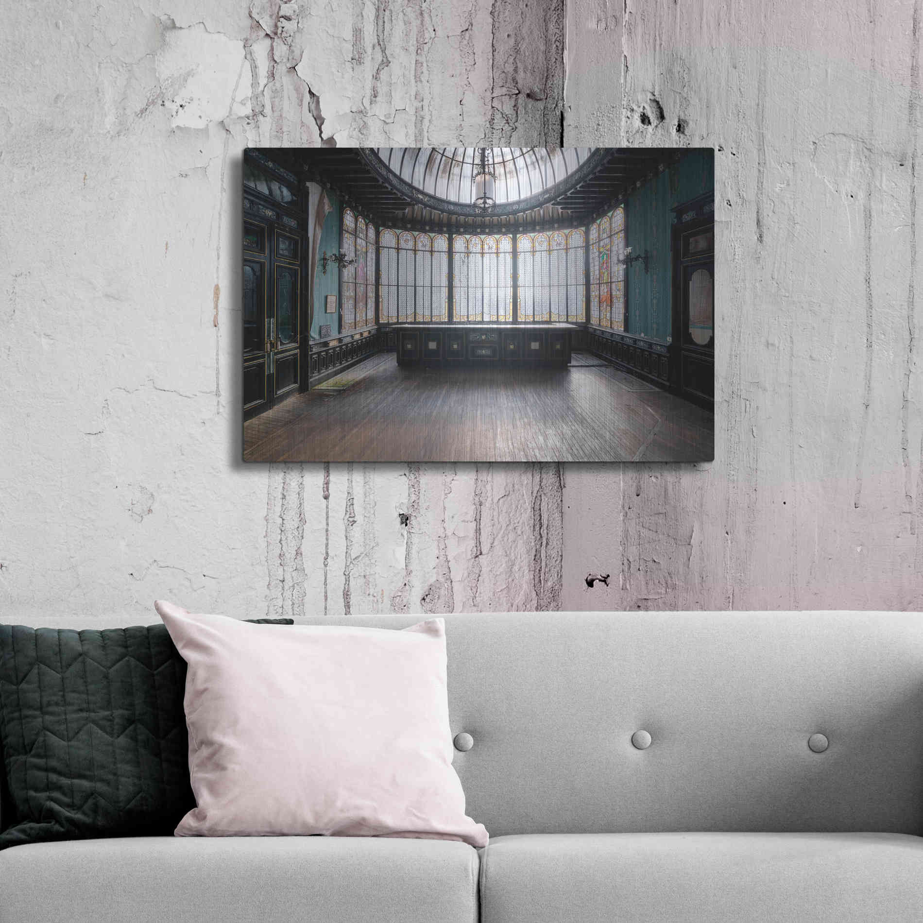 Luxe Metal Art 'Winter Garden' by Roman Robroek Metal Wall Art,36x24