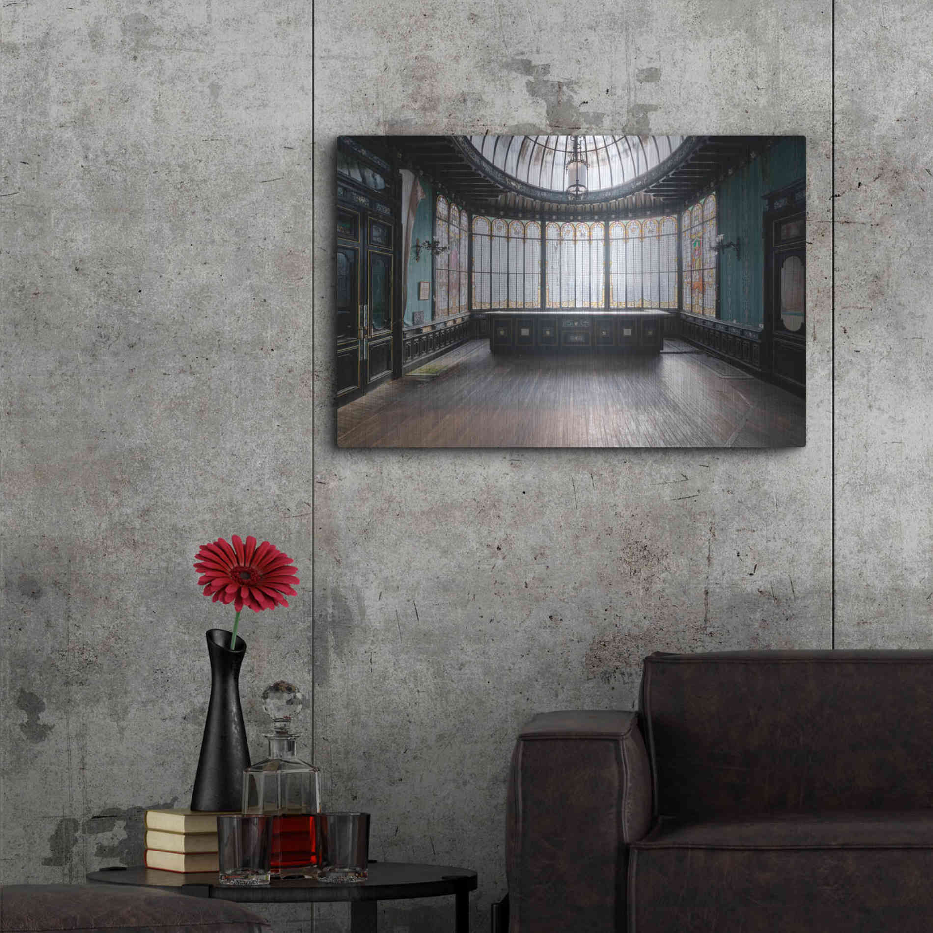 Luxe Metal Art 'Winter Garden' by Roman Robroek Metal Wall Art,36x24