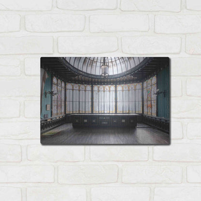 Luxe Metal Art 'Winter Garden Square' by Roman Robroek Metal Wall Art,16x12