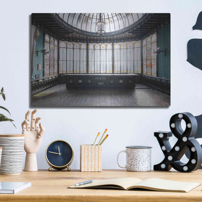 Luxe Metal Art 'Winter Garden Square' by Roman Robroek Metal Wall Art,16x12