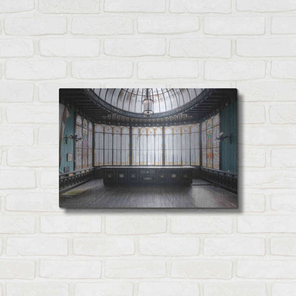 Luxe Metal Art 'Winter Garden Square' by Roman Robroek Metal Wall Art,24x16