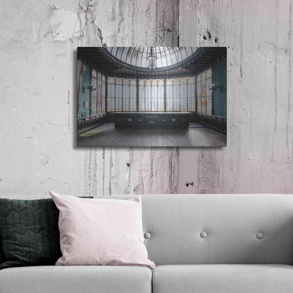Luxe Metal Art 'Winter Garden Square' by Roman Robroek Metal Wall Art,36x24