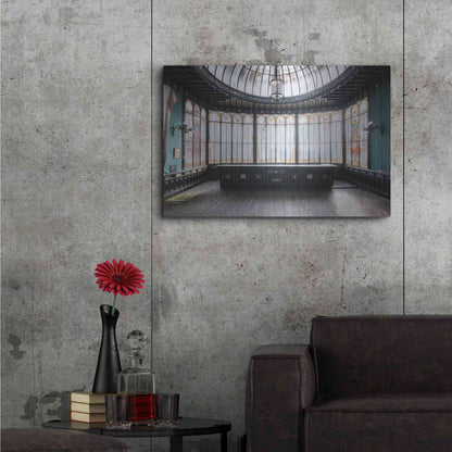 Luxe Metal Art 'Winter Garden Square' by Roman Robroek Metal Wall Art,36x24