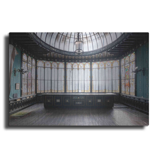 Luxe Metal Art 'Winter Garden Square' by Roman Robroek Metal Wall Art