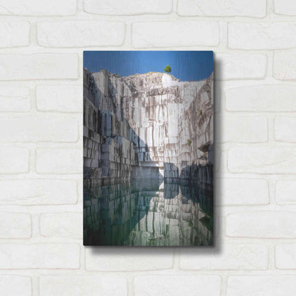 Luxe Metal Art 'Italian Marble' by Roman Robroek Metal Wall Art,12x16