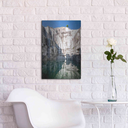Luxe Metal Art 'Italian Marble' by Roman Robroek Metal Wall Art,16x24
