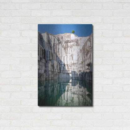 Luxe Metal Art 'Italian Marble' by Roman Robroek Metal Wall Art,24x36