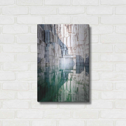 Luxe Metal Art 'Marble Quarry' by Roman Robroek Metal Wall Art,16x24