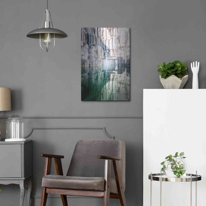 Luxe Metal Art 'Marble Quarry' by Roman Robroek Metal Wall Art,16x24