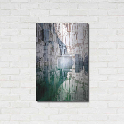 Luxe Metal Art 'Marble Quarry' by Roman Robroek Metal Wall Art,24x36