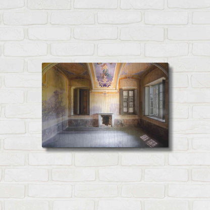 Luxe Metal Art 'Colored Farm' by Roman Robroek Metal Wall Art,24x16