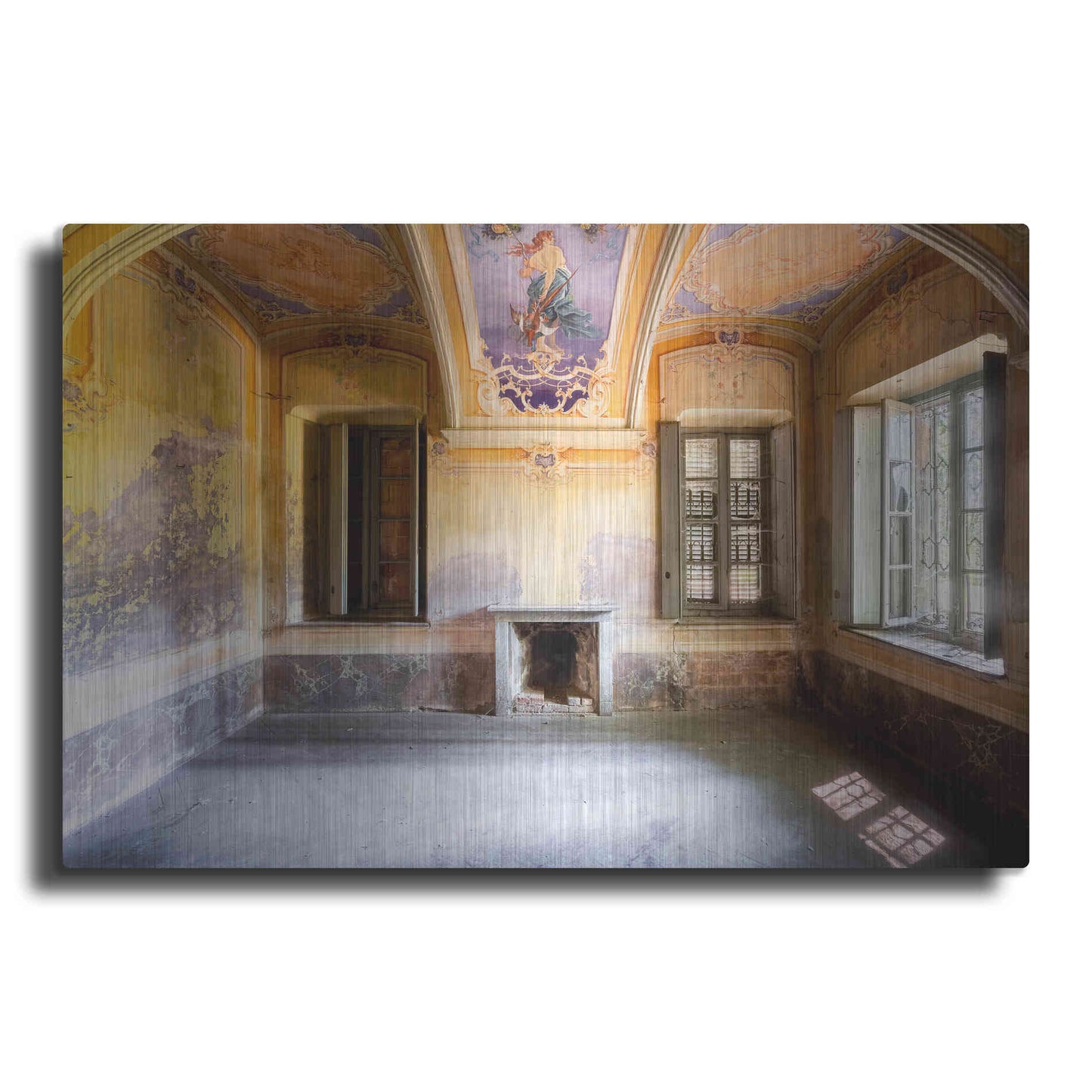 Luxe Metal Art 'Colored Farm' by Roman Robroek Metal Wall Art