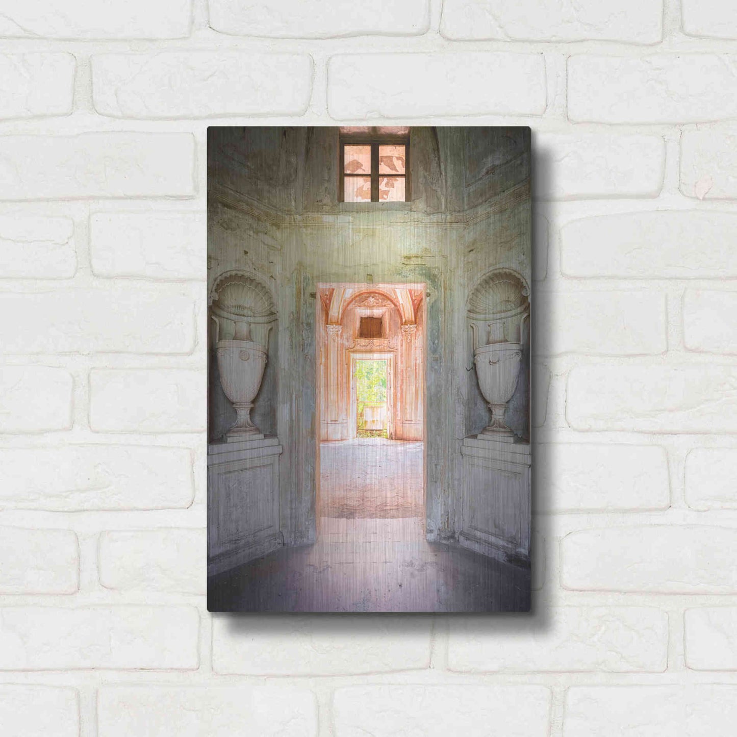 Luxe Metal Art 'Concrete Vases' by Roman Robroek Metal Wall Art,12x16