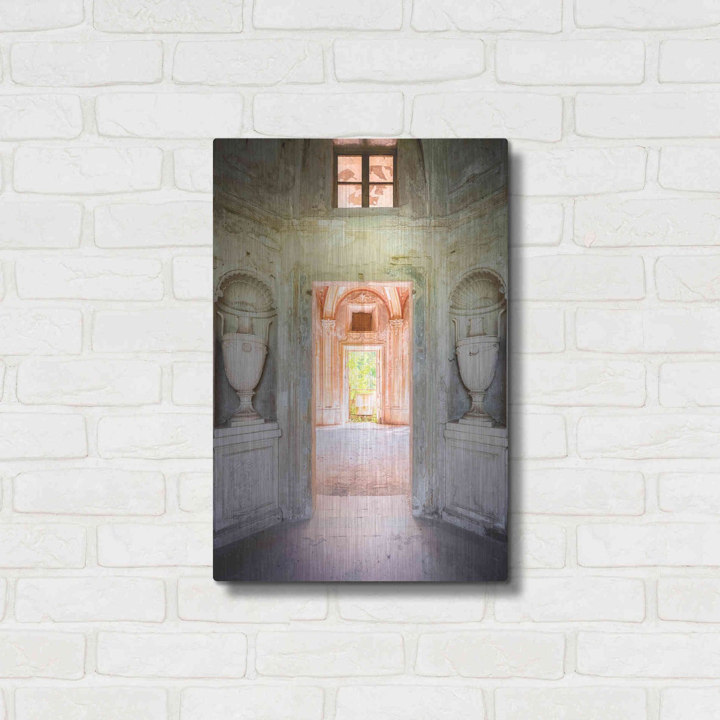 Luxe Metal Art 'Concrete Vases' by Roman Robroek Metal Wall Art,16x24