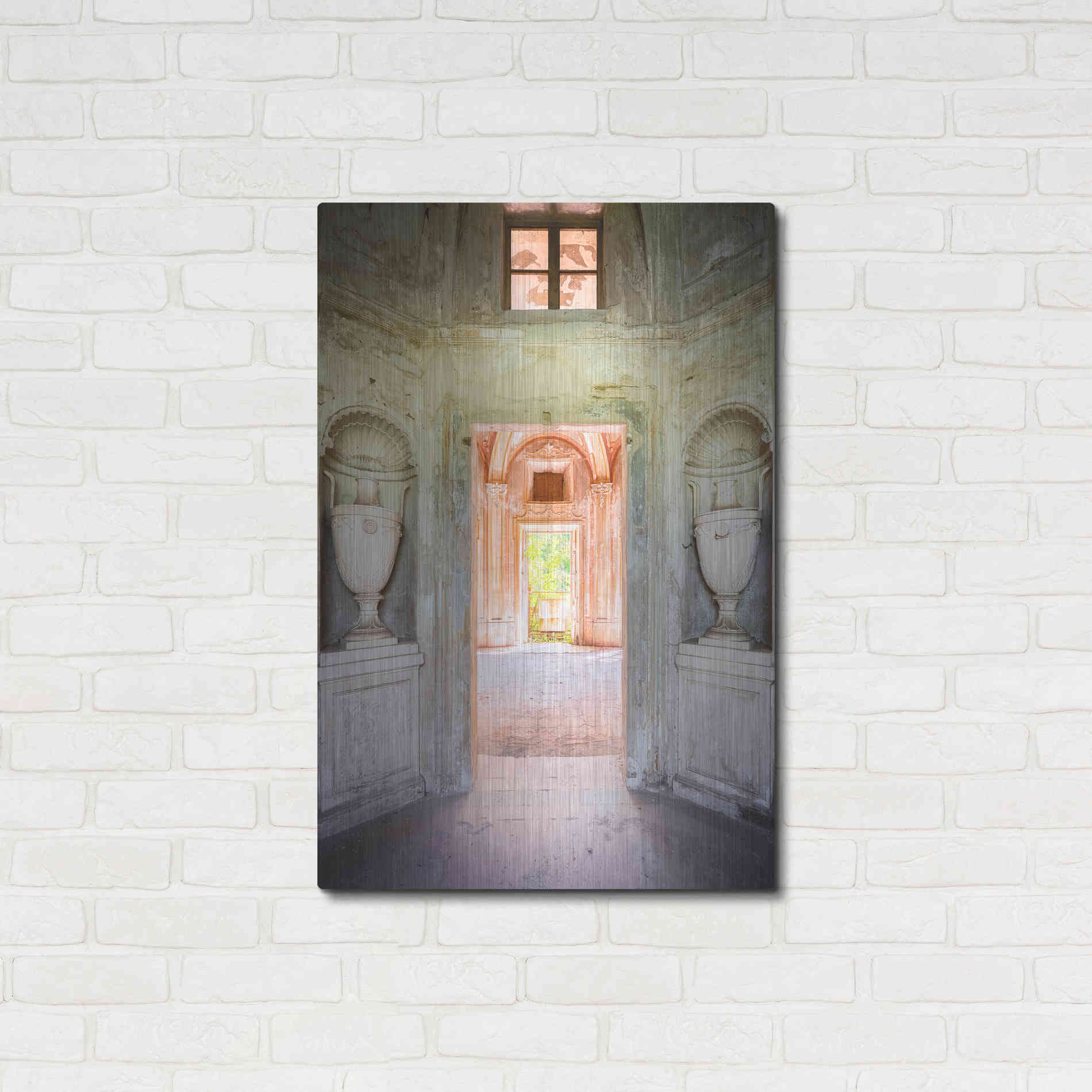 Luxe Metal Art 'Concrete Vases' by Roman Robroek Metal Wall Art,24x36