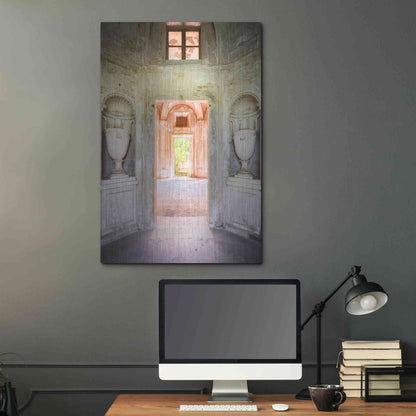 Luxe Metal Art 'Concrete Vases' by Roman Robroek Metal Wall Art,24x36