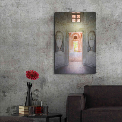 Luxe Metal Art 'Concrete Vases' by Roman Robroek Metal Wall Art,24x36