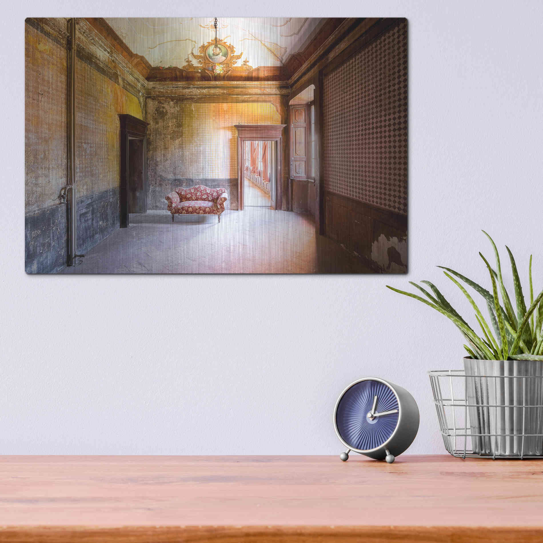 Luxe Metal Art 'Royal Room' by Roman Robroek Metal Wall Art,16x12