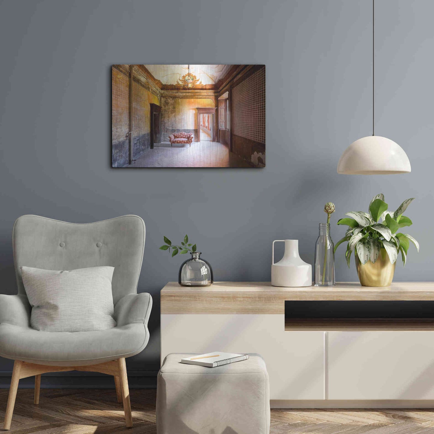 Luxe Metal Art 'Royal Room' by Roman Robroek Metal Wall Art,24x16