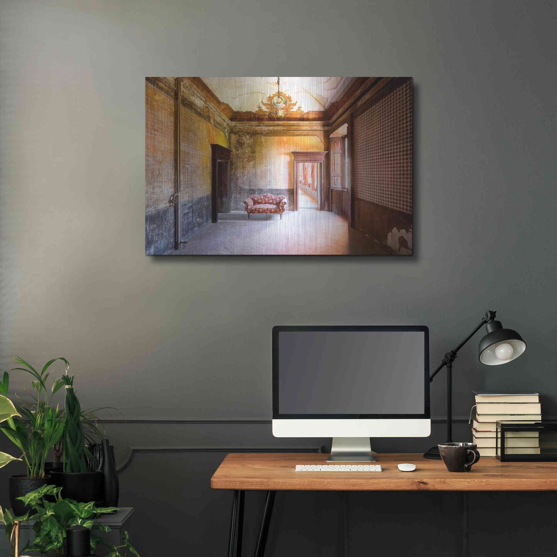 Luxe Metal Art 'Royal Room' by Roman Robroek Metal Wall Art,36x24