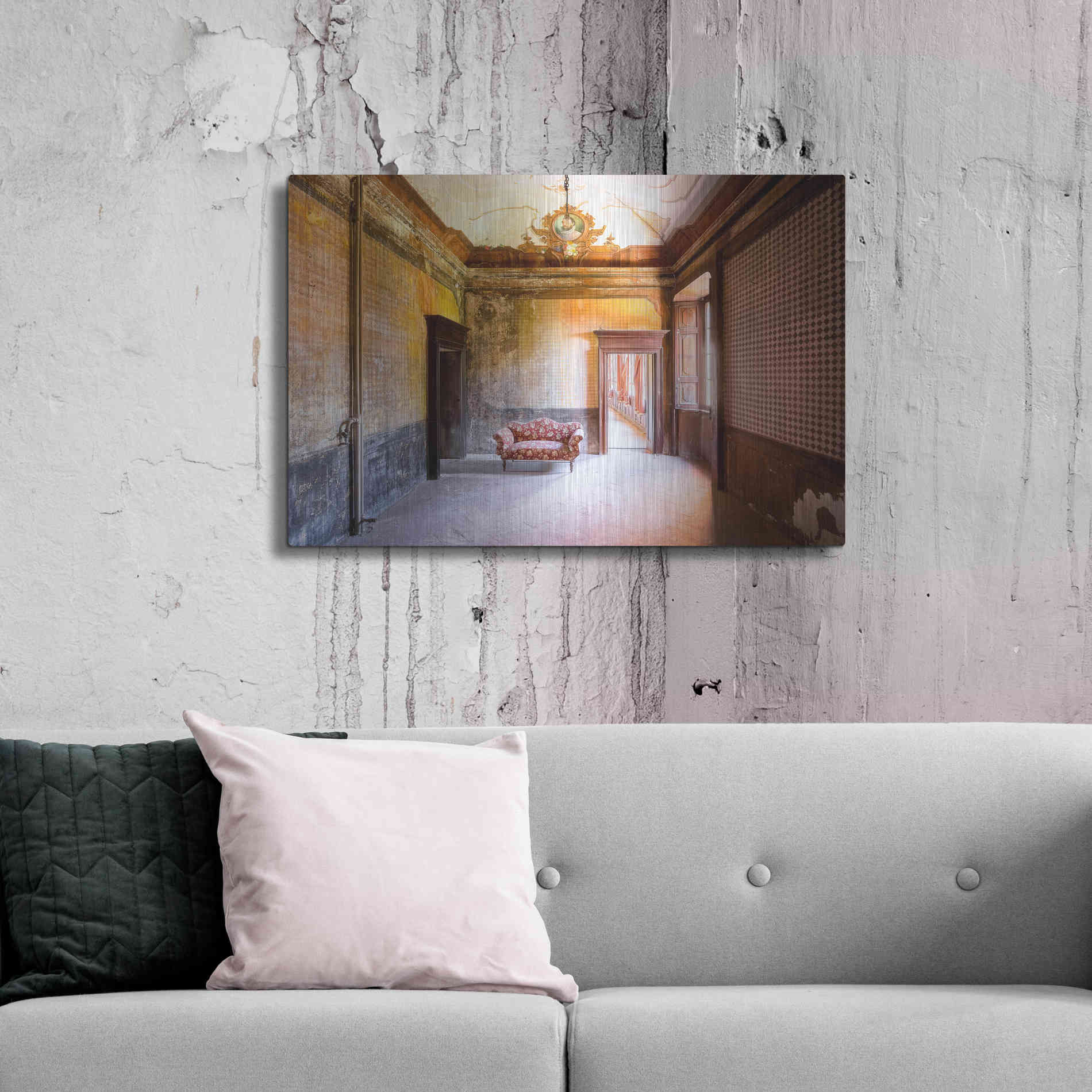 Luxe Metal Art 'Royal Room' by Roman Robroek Metal Wall Art,36x24
