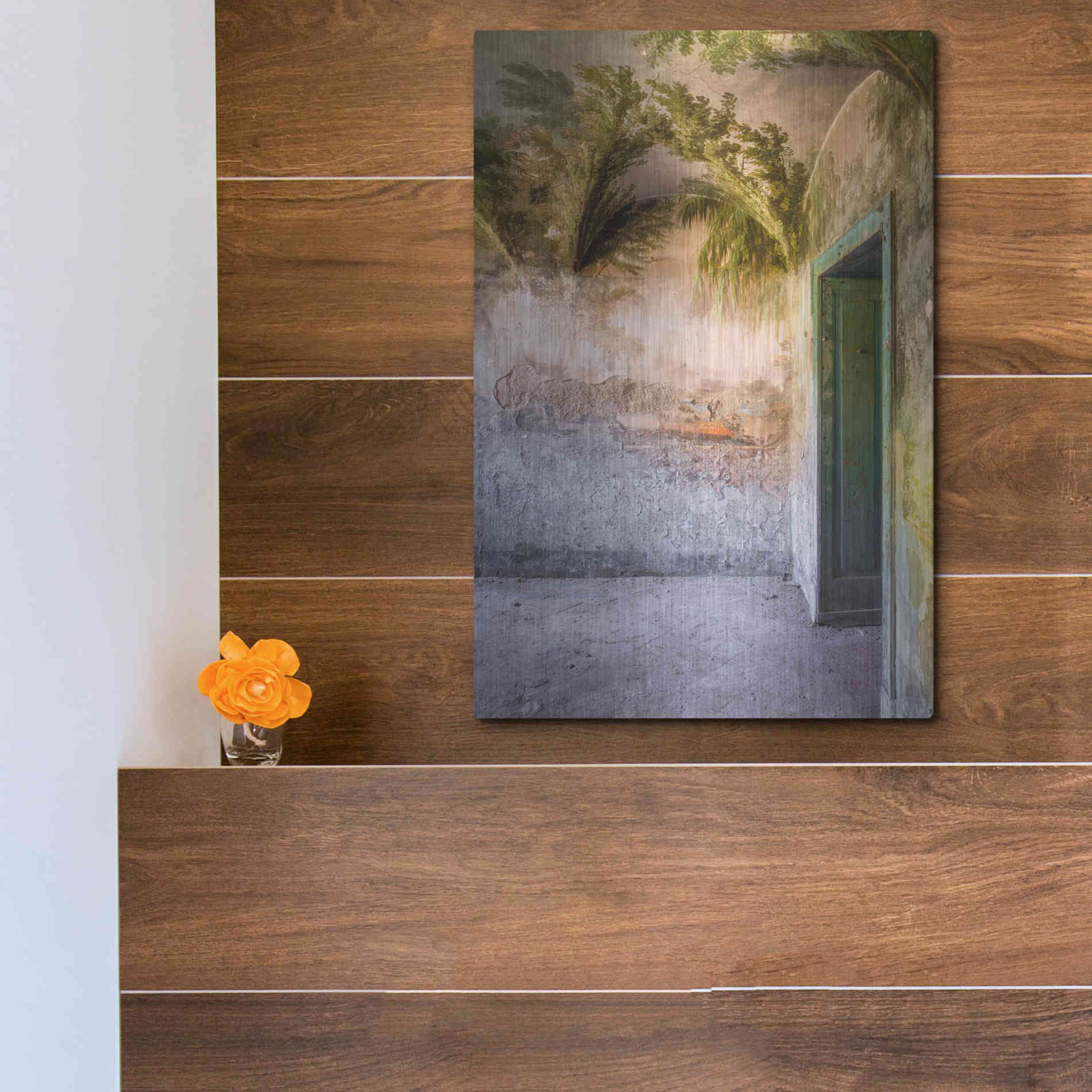 Luxe Metal Art 'Tropical Room' by Roman Robroek Metal Wall Art,12x16