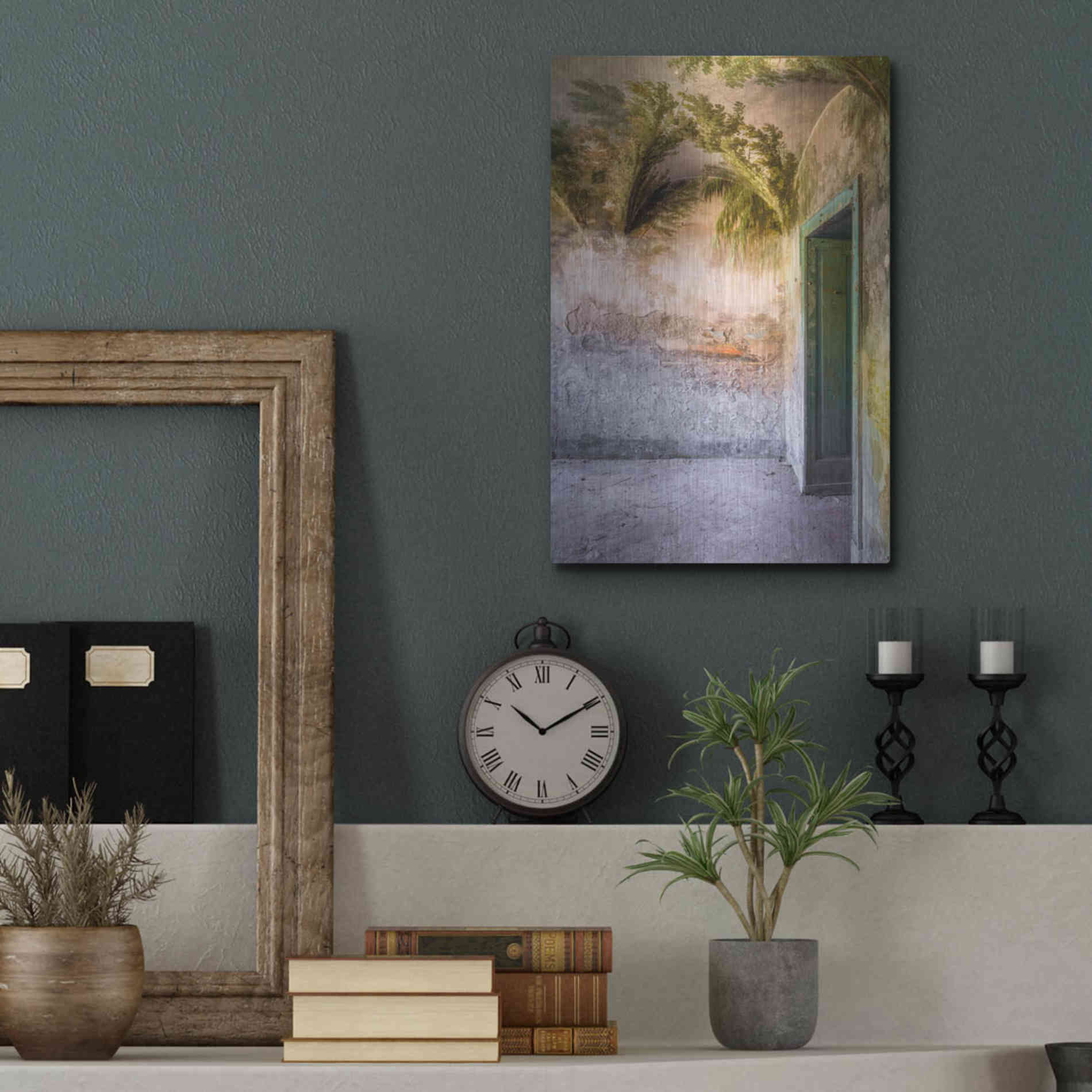 Luxe Metal Art 'Tropical Room' by Roman Robroek Metal Wall Art,12x16