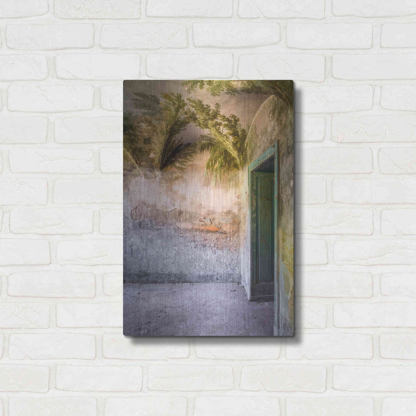 Luxe Metal Art 'Tropical Room' by Roman Robroek Metal Wall Art,16x24